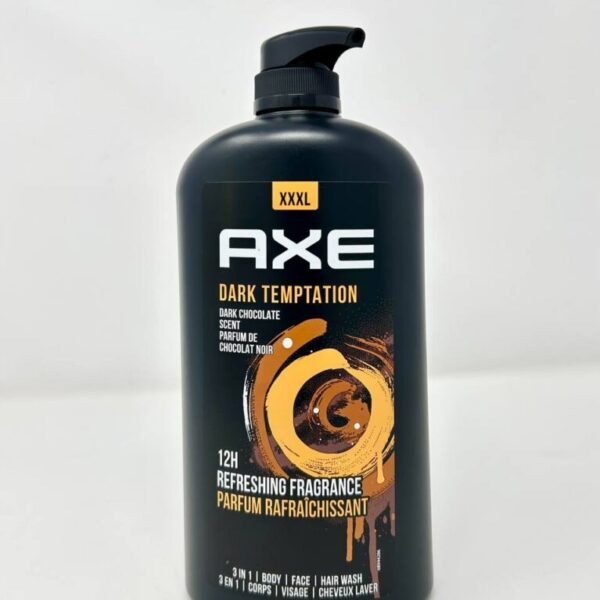 Axe Dark Temptation Refreshing Long Lasting Men's Body Wash, Dark Chocolate 1L