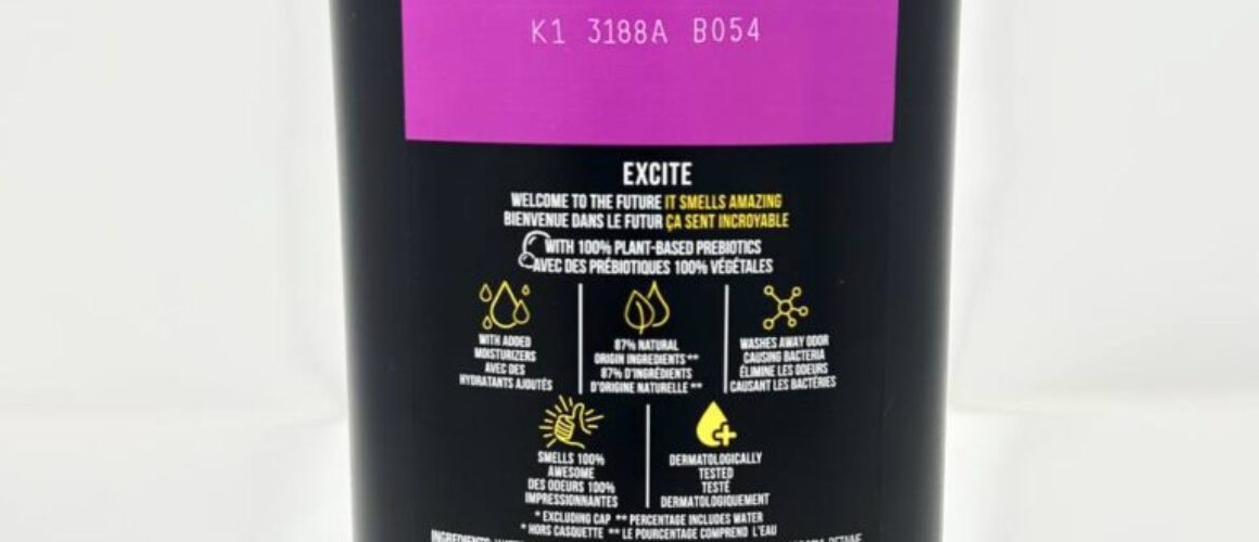 Axe Excite Refreshing Long Lasting Men's Body Wash All Skin Crisp Coconut & Black Pepper 1L