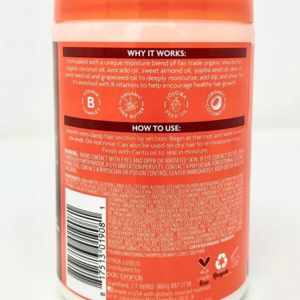 NEW Cantu Coconut Curling Crl Shea Butter, Curls, Coil,waves For Natural  709g