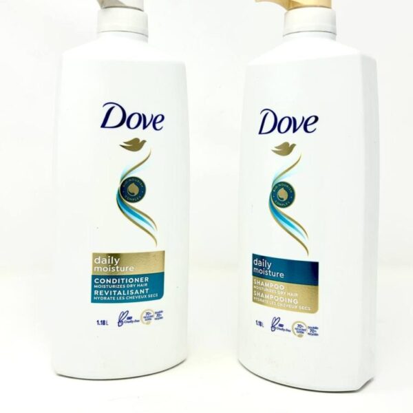 Dove Daily Moisture shampoo and conditioner 1.18L Bottles