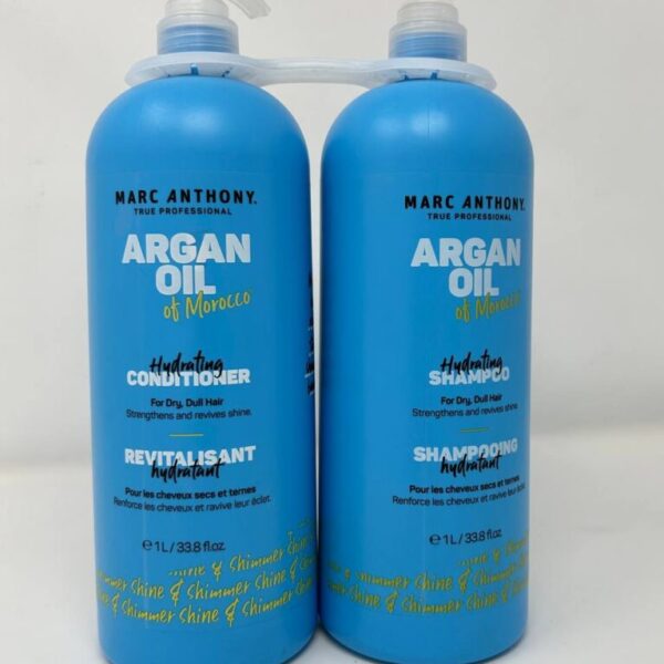 Marc Anthony Argan Oil of Morocco Hydrating Shampoo & Conditioner Set, 2 x 1 Liters