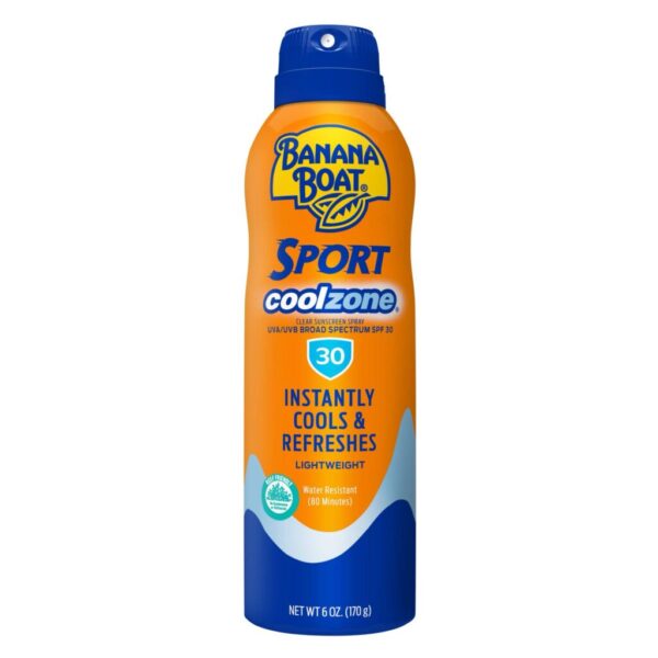 Banana Boat Ultra Sport Clear Sunscreen Spray SPF 30 Value Pack (226g) – Sweat & Water Resistant