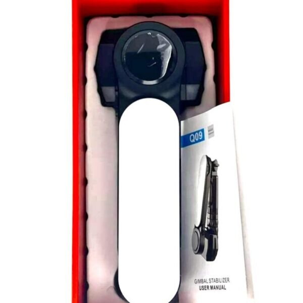 Q09 Gimbal Stabilizer Selfie Stick Tripod with Light for Camera, Photos and Vlog