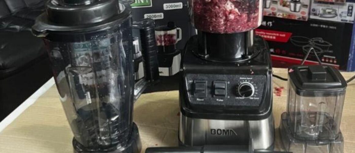BOMA Electric Blender M-779, a 3-in-1 appliance with a "German Design."