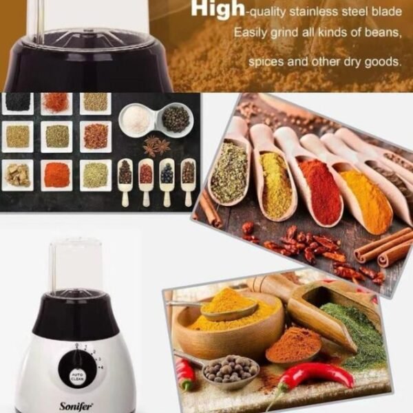 Sonifer SF-8009 2-in-1 blender with a grinder