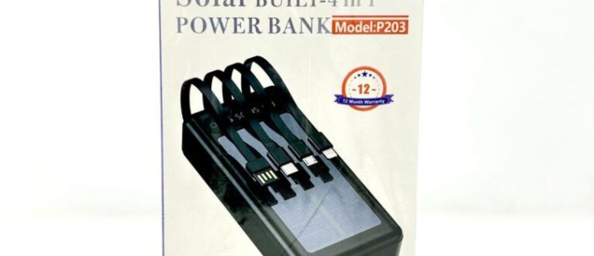 Solar 4 in 1 power bank p203