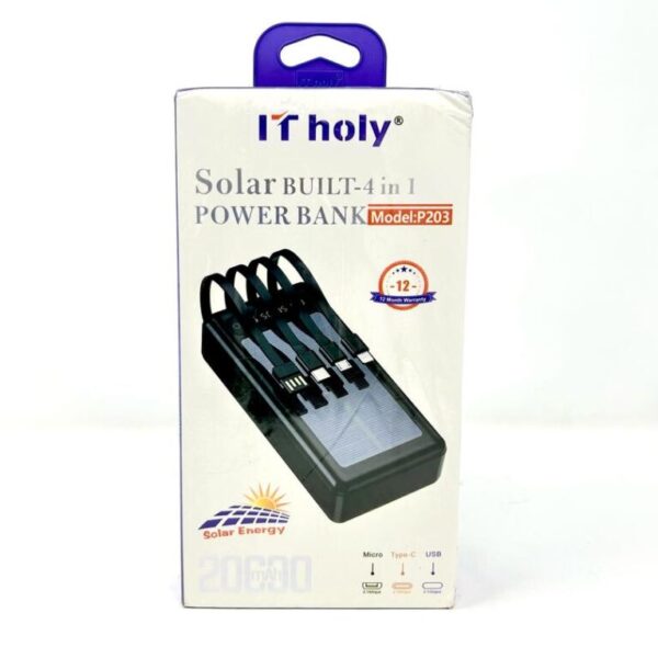 Solar 4 in 1 power bank p203