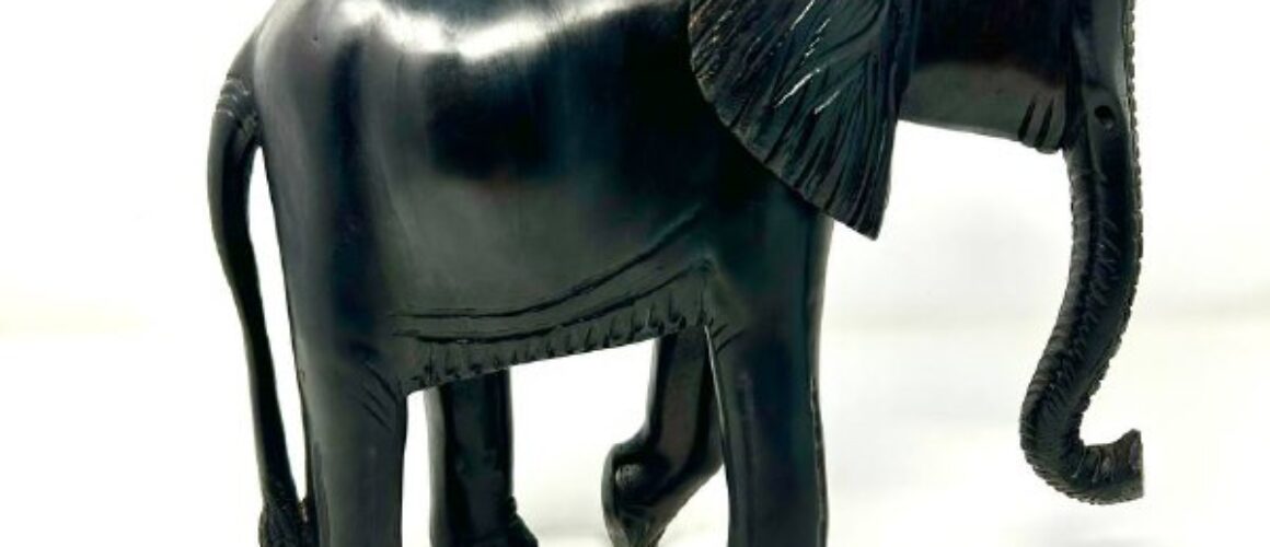 Elephant Statue Ethiopian Art Collectible