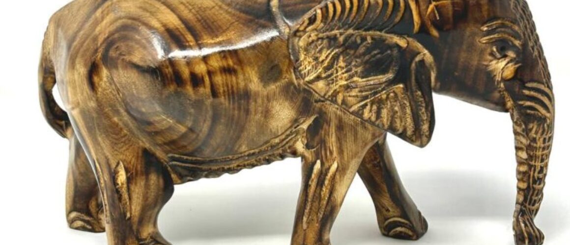 Decor Burned Elephant