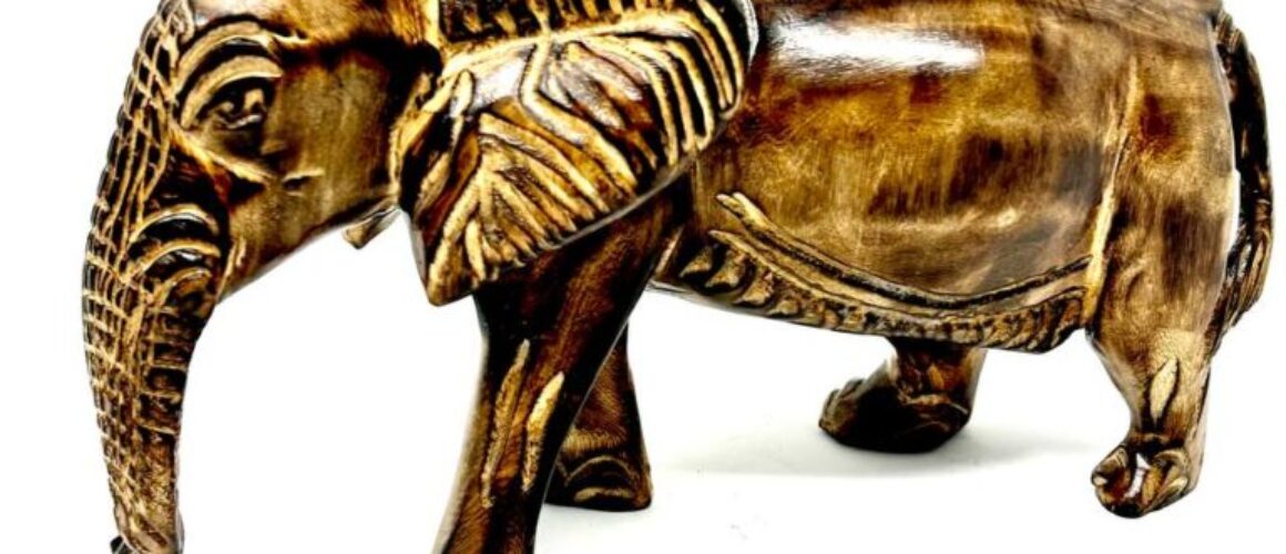 Decor Burned Elephant