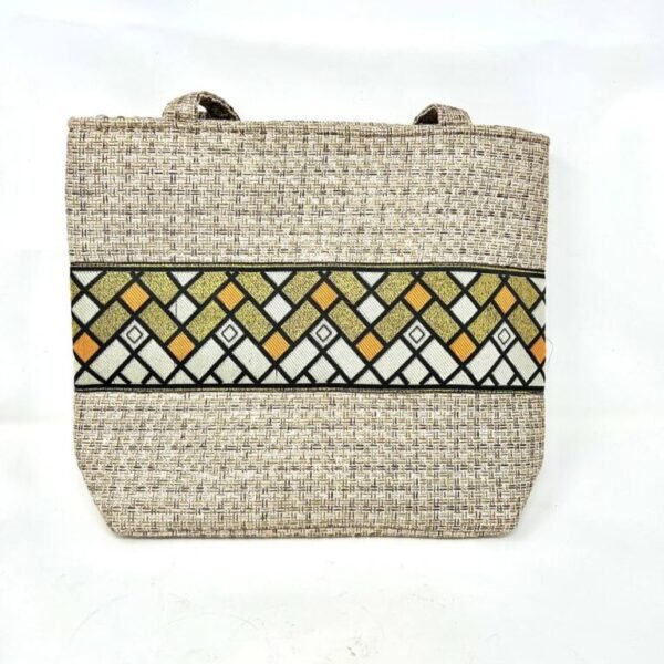 Ethiopian Cultural & Artistic Handbag Beige