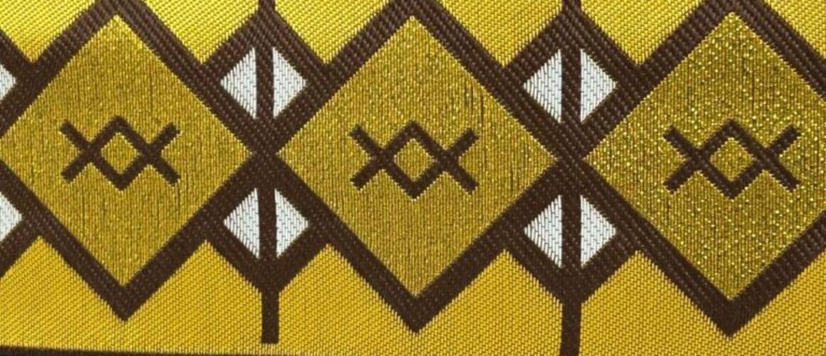 Green Ethiopian Cultural Handcrafted Handbag With Golden Tibeb