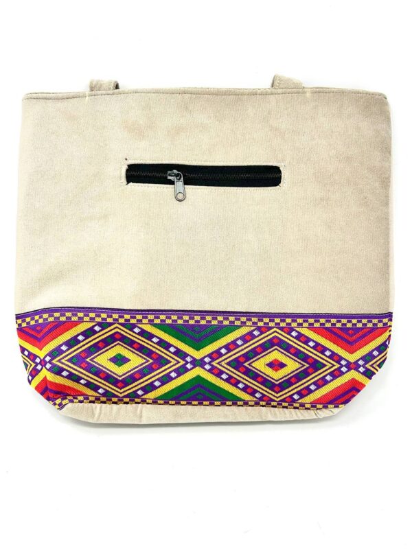 Beige Ethiopian Hand-Crafted Handbag - Image 2