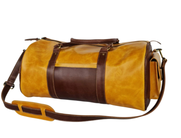 Mustard Yellow Duffel Bag - Image 2