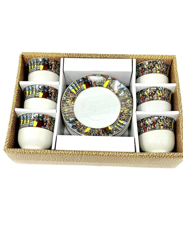 Queen of Sheba Coffee Set (የንግስት ማክዳ ታሪክ ሲኒ) - Image 2