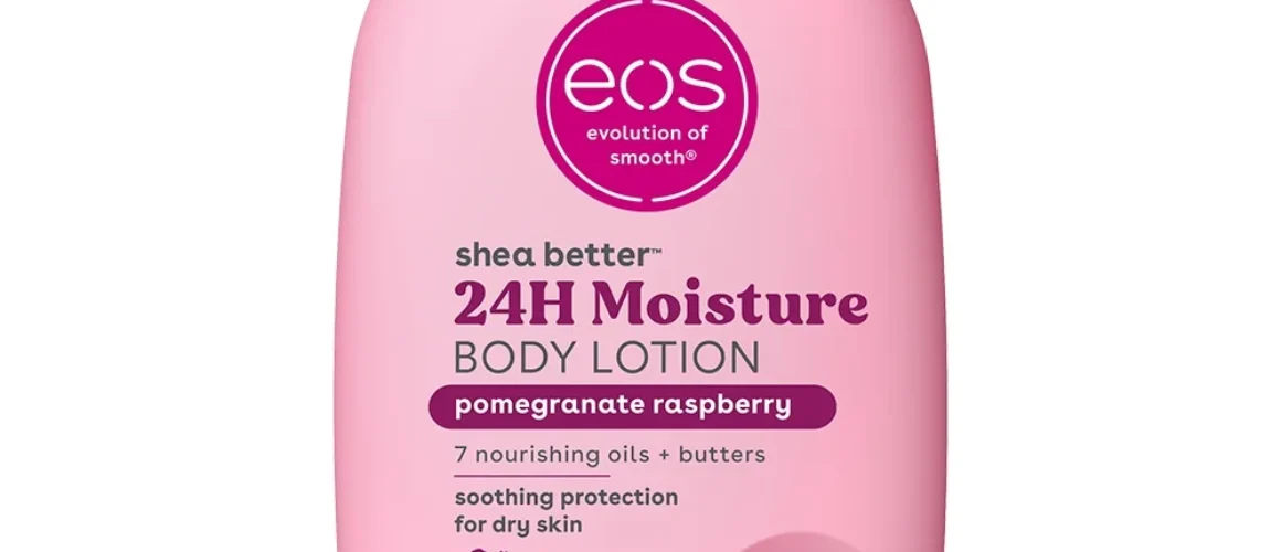 eos Shea Better Body Lotion - Pomegranate Raspberry, for Dry Skin, 16 fl oz