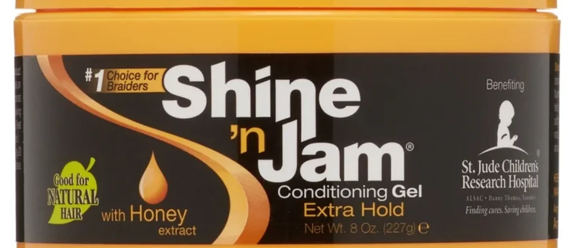 Shine 'n Jam® Extra Hold Conditioning Styling & Braiding Gel, 8 oz. Moisturizing, Unisex