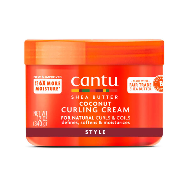 Cantu Coconut Curling Cream with Shea Butter for Natural Hair, 12 oz