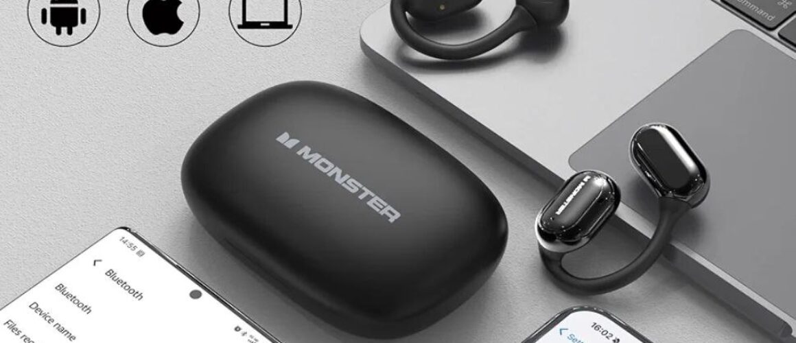 Monster Open Free AC100 Air Conduction Sports Wireless Headphones