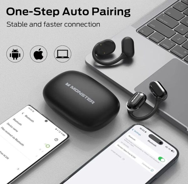 Monster Open Free AC100 Air Conduction Sports Wireless Headphones - Image 2