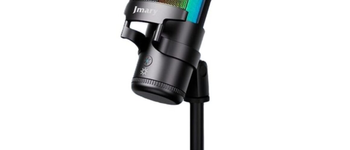 JMARY MC-PW13 Zero Latency Monitor Gaming Mic With RGB Light