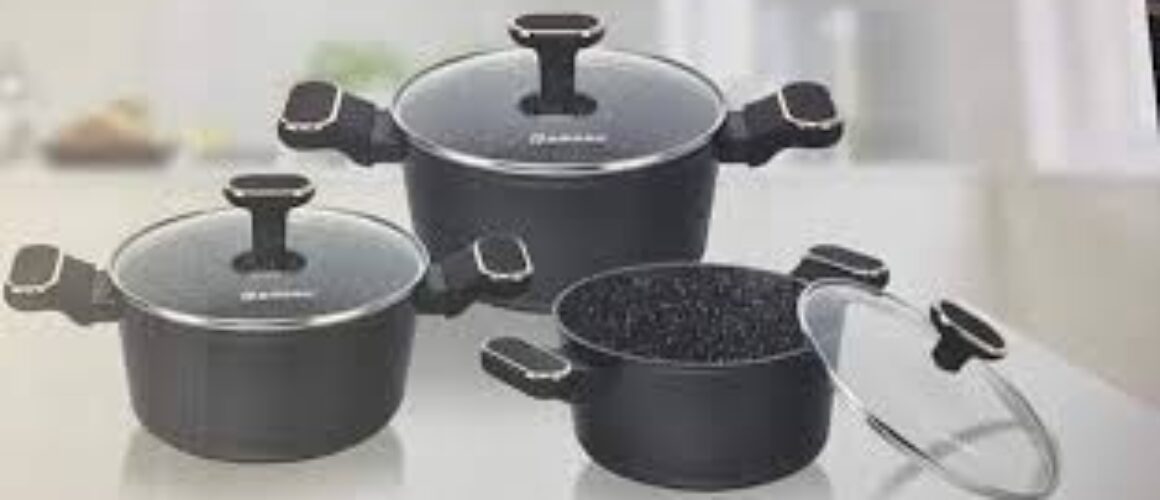 Momcoc 6pcs Granite Pot Set