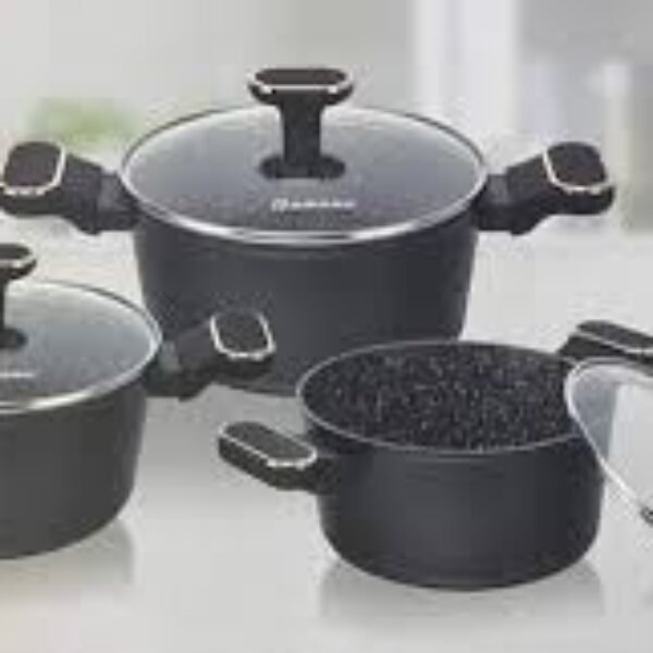 Momcoc 6pcs Granite Pot Set
