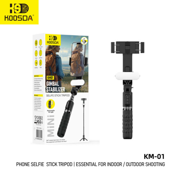 KOOSDA KM-01 Gimbal Stabilizer / Selfie Stick / Tripod