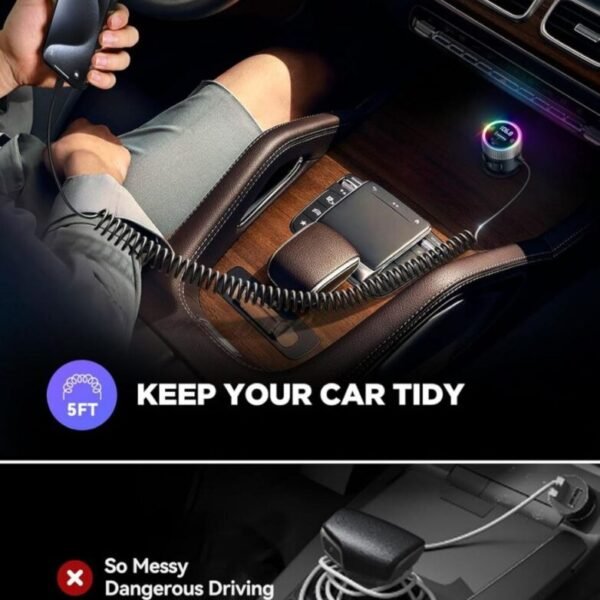 JOYROOM Bluetooth 5.4 Car FM Transmitter