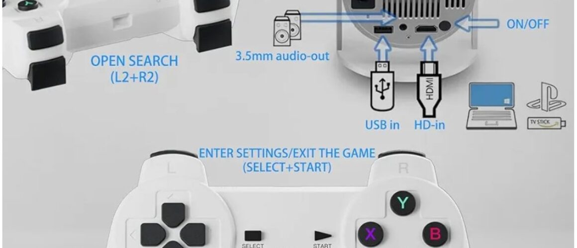 Game Projector 2.4G Wireless