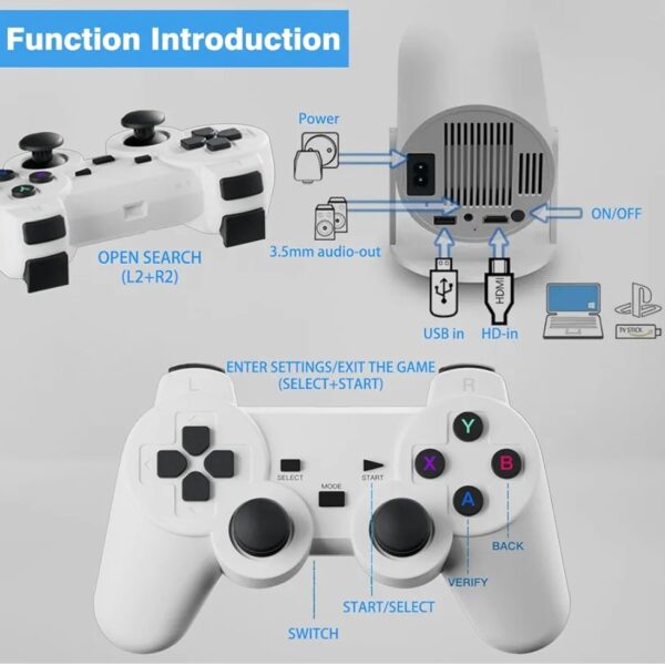 Game Projector 2.4G Wireless