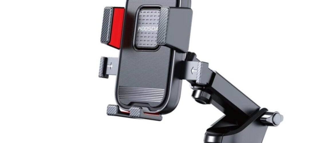 Koosda long-neck one-touch car phone mount.