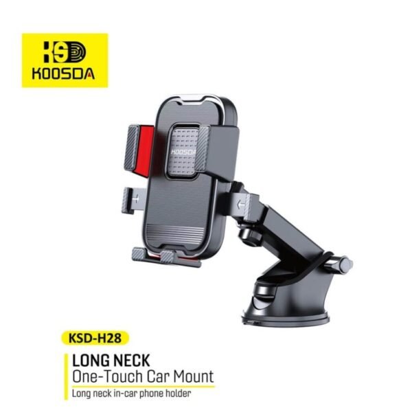 Koosda long-neck one-touch car phone mount.