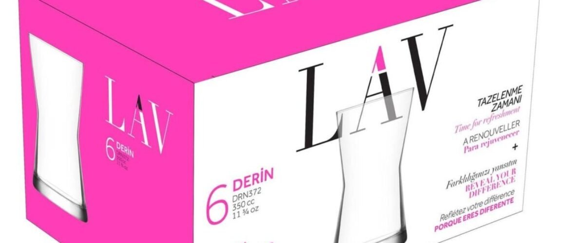 Lav Derin Water Glass 6pcs