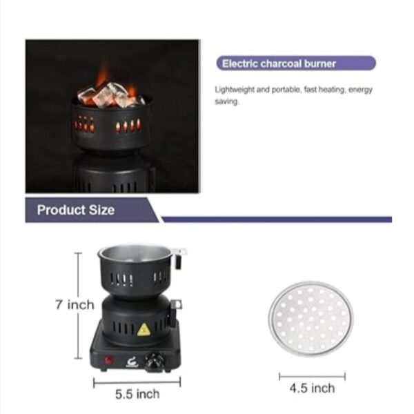 ASANMA Electric Charcoal Starter - Durable 120V~650W Coal Burner