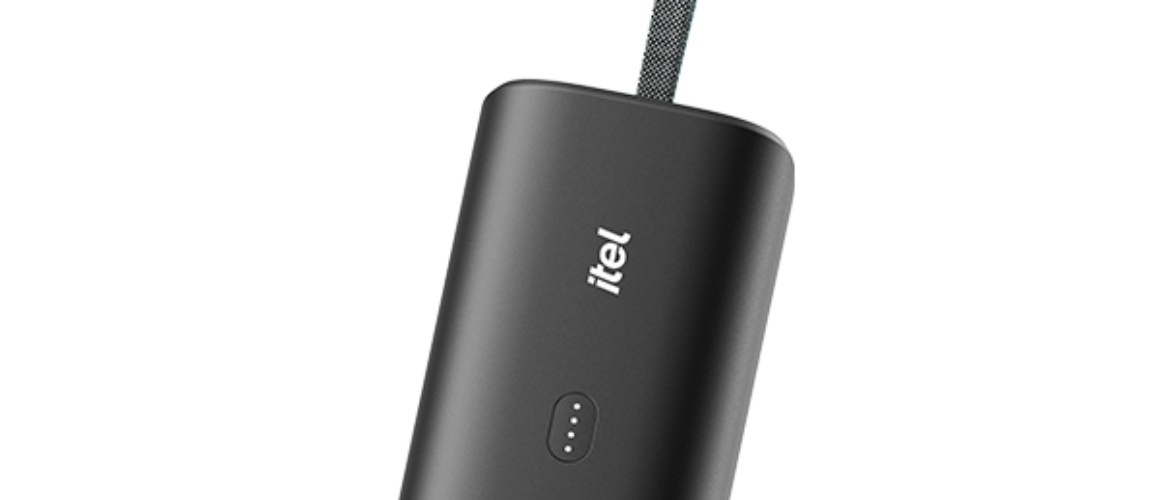 Itel PowerEasy | 20000mAh Powerbank With Built-In Cable 22.5W Fast-charger