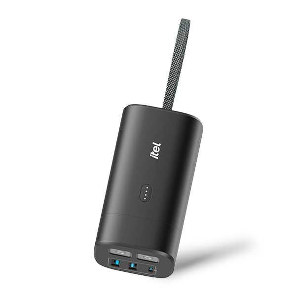 Itel PowerEasy | 20000mAh Powerbank
Built-In Cable 22.5W