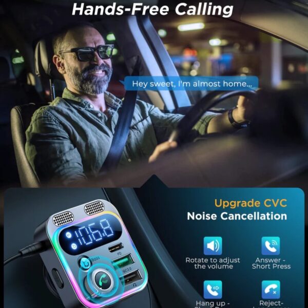 JOYROOM 48W Car Charger MP3 Bluetooth Transmitter JR-CL16