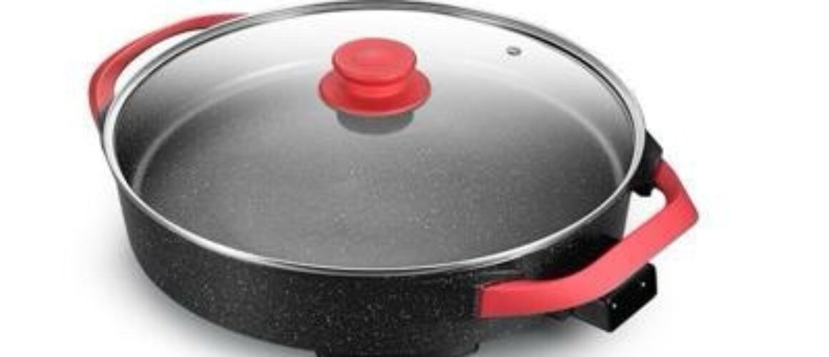 Geepas Multipurpose Electric Pan with Non-Stick Ceramic Coating
