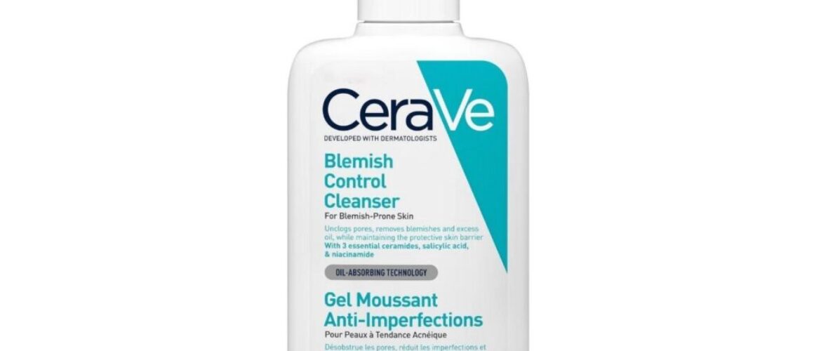 CeraVe Blemish Control Cleanser Salicylic Acid Acne Face Wash for Oily Skin