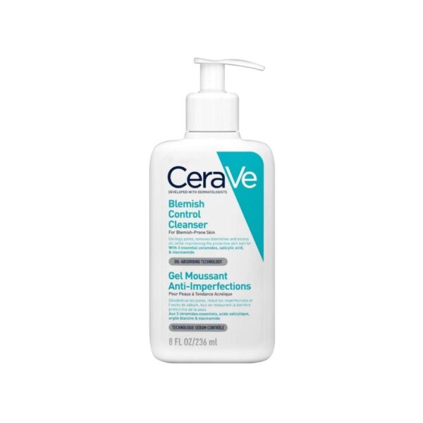 CeraVe Blemish Control Cleanser Salicylic Acid Acne Face Wash for Oily Skin