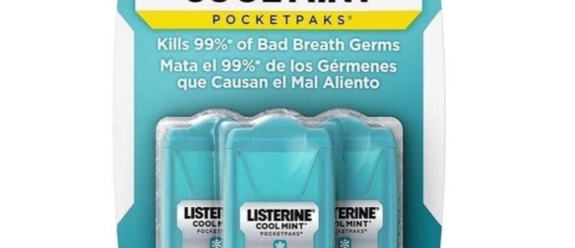 Listerine Cool Mint Pocket Packs 24x3 Strips