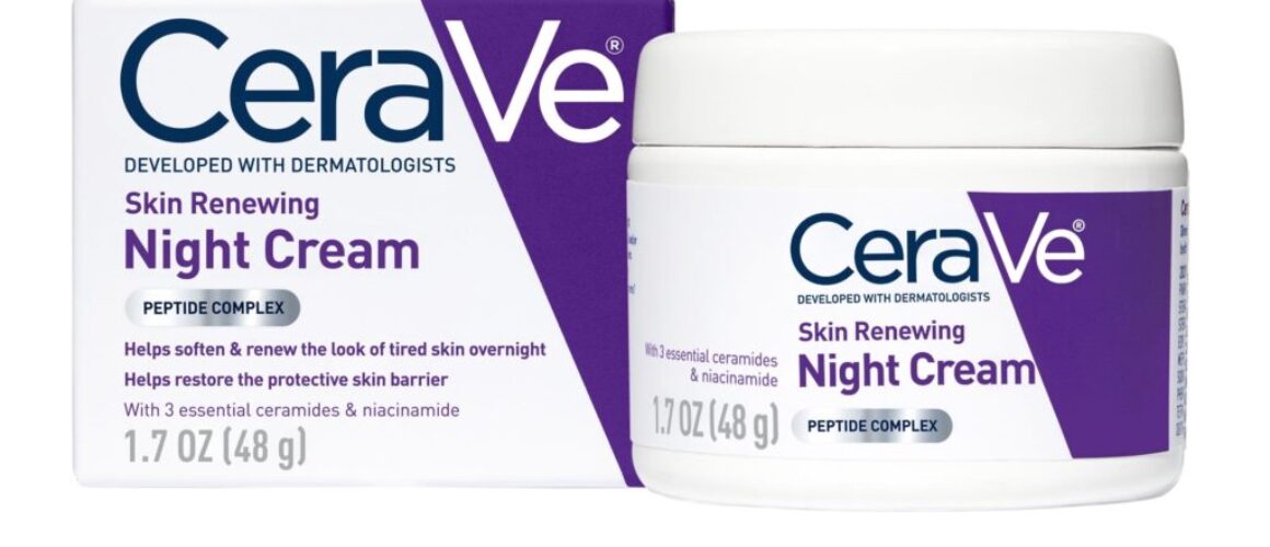 CeraVe Skin Renewing Night Cream 48g – Niacinamide & Ceramides Overnight Moisturizer