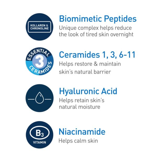 CeraVe Skin Renewing Night Cream 48g – Niacinamide & Ceramides Overnight Moisturizer