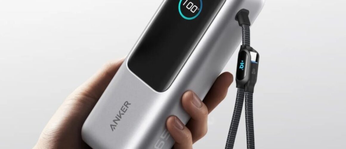Anker Laptop Power Bank Original (25K, 165W, Built-In and Retractable Cables)