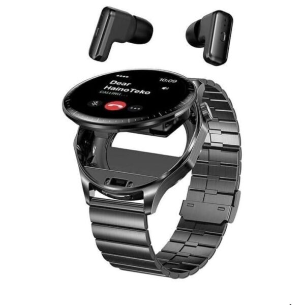 HainoTeko 12 Waterproof Smartwatch with Wireless Earbuds | 3 Straps Included 10 Days Battery Ethiopia