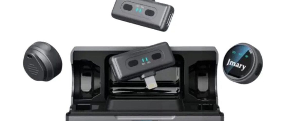 JMARY MW-19 Dual Wireless Microphone for iPhone & Android