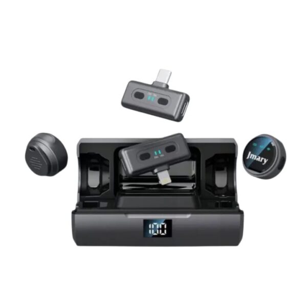 JMARY MW-19 Dual Wireless Microphone for iPhone & Android
