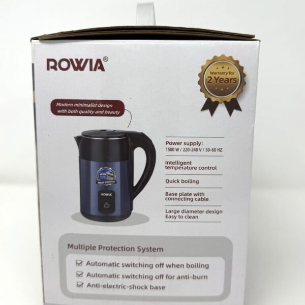 Rowia Electric Kettle 1500W Fast Boiling Stainless Steel