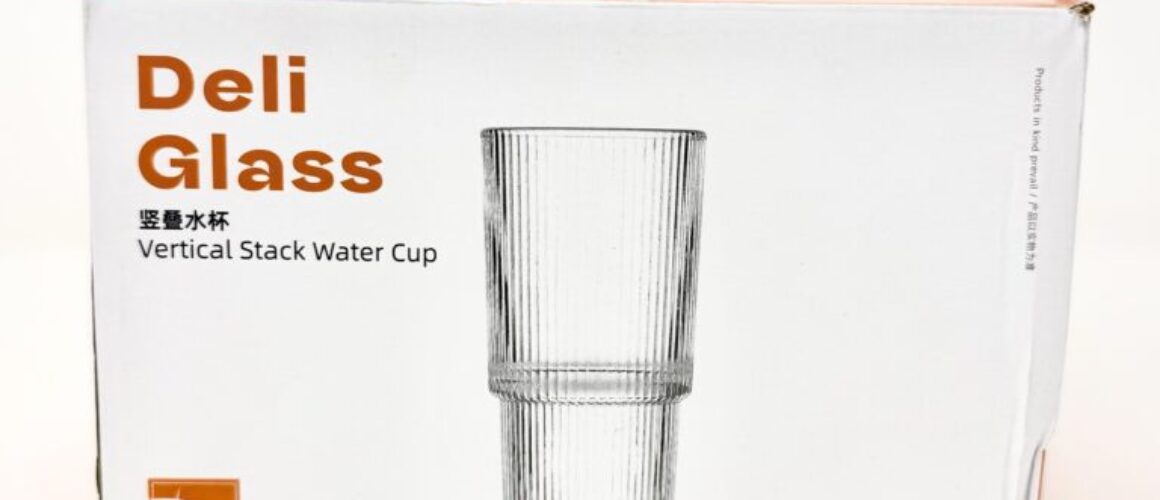 Deli Vertical Stack Water Glass Set 6 Pieces 293ml
